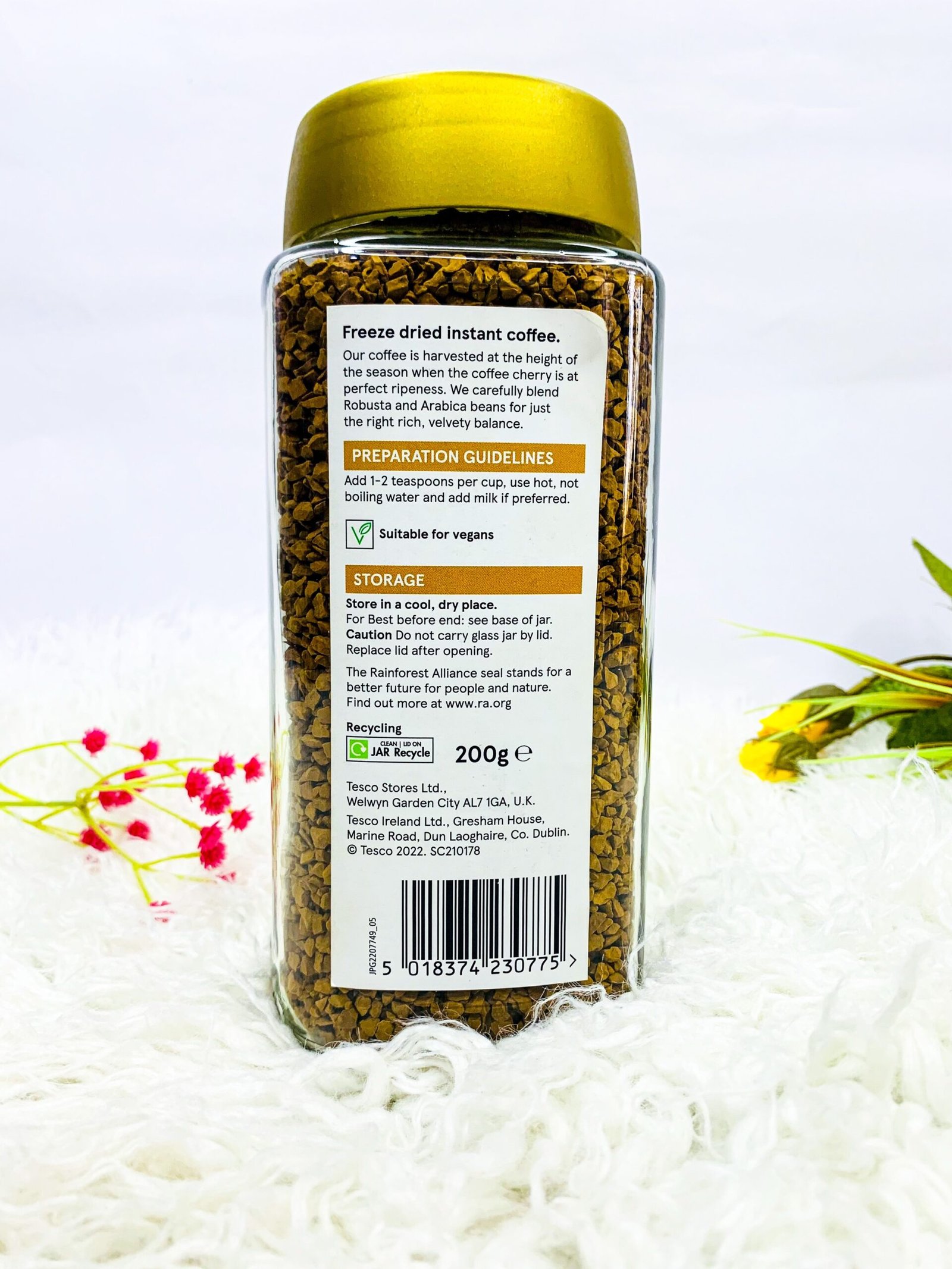 Tesco Gold Rich & Smooth Coffee 200g - Image 2