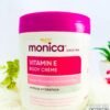 Monica Vitamin E Body Cream Deeply Moisturizes & Soothes Skin Intense Hydration 500ml