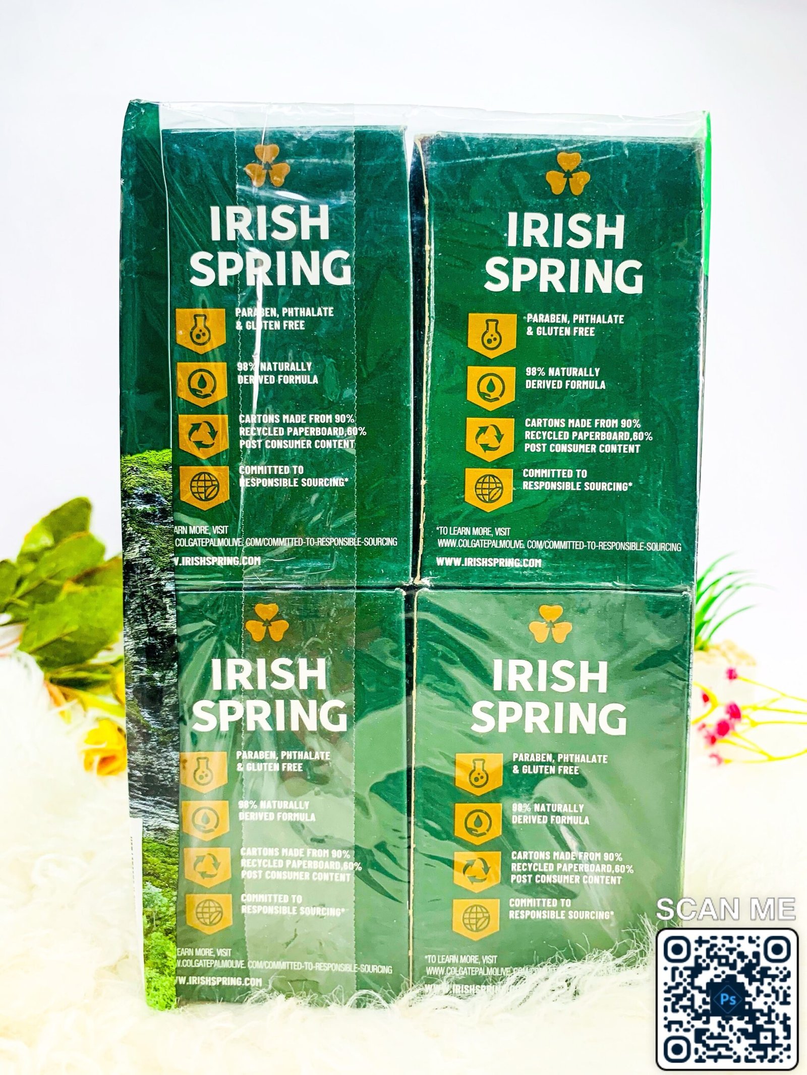 Irish Spring Original Clean 24Hr Fresh Deodorant Soap with Flaxseed Oil 20 Bars x 113g - Image 4