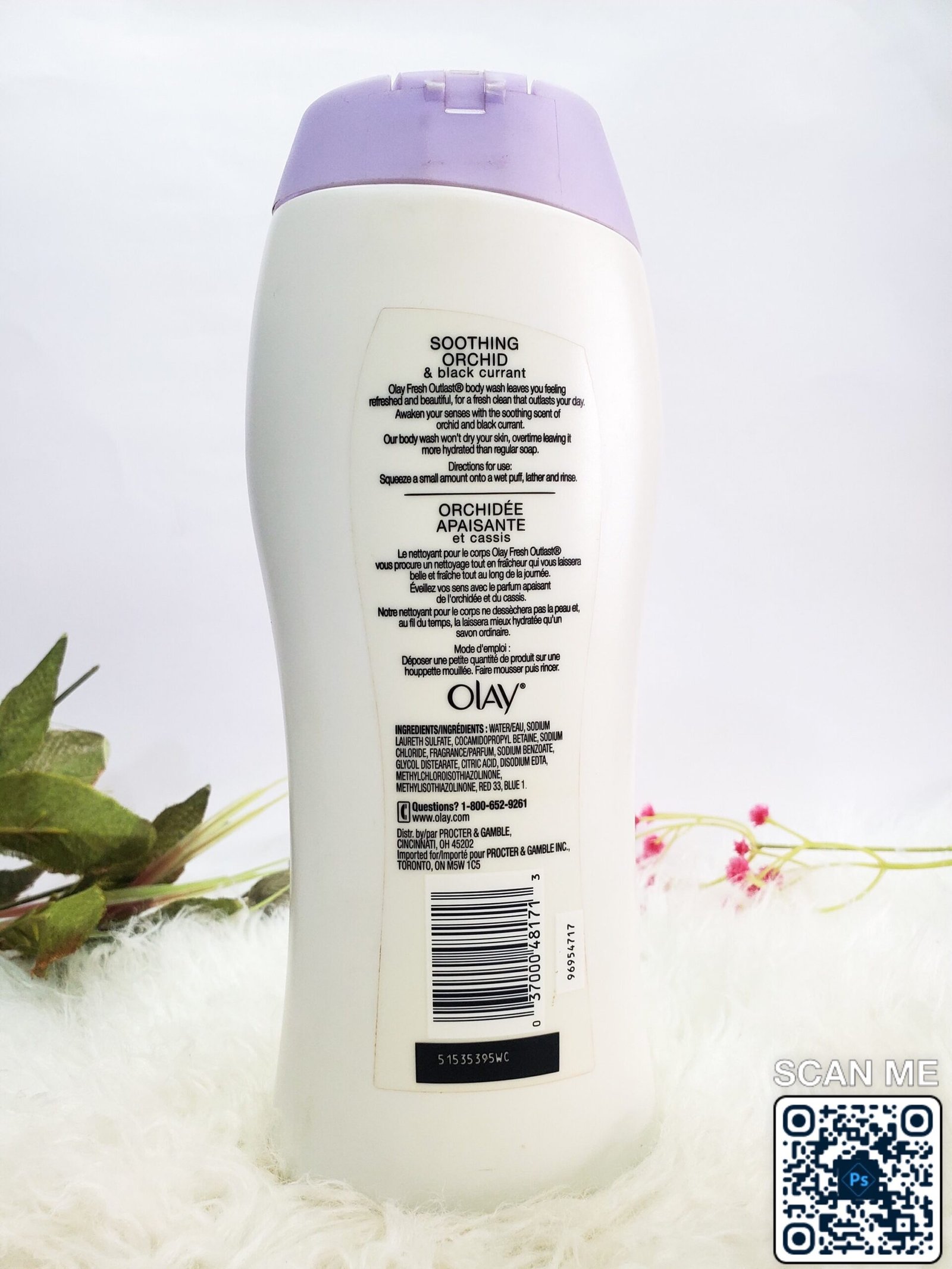 Olay Fresh OutLast Smoothing Orchid and Black Currant Body Wash 700ml(23.6FL 0z) - Image 2