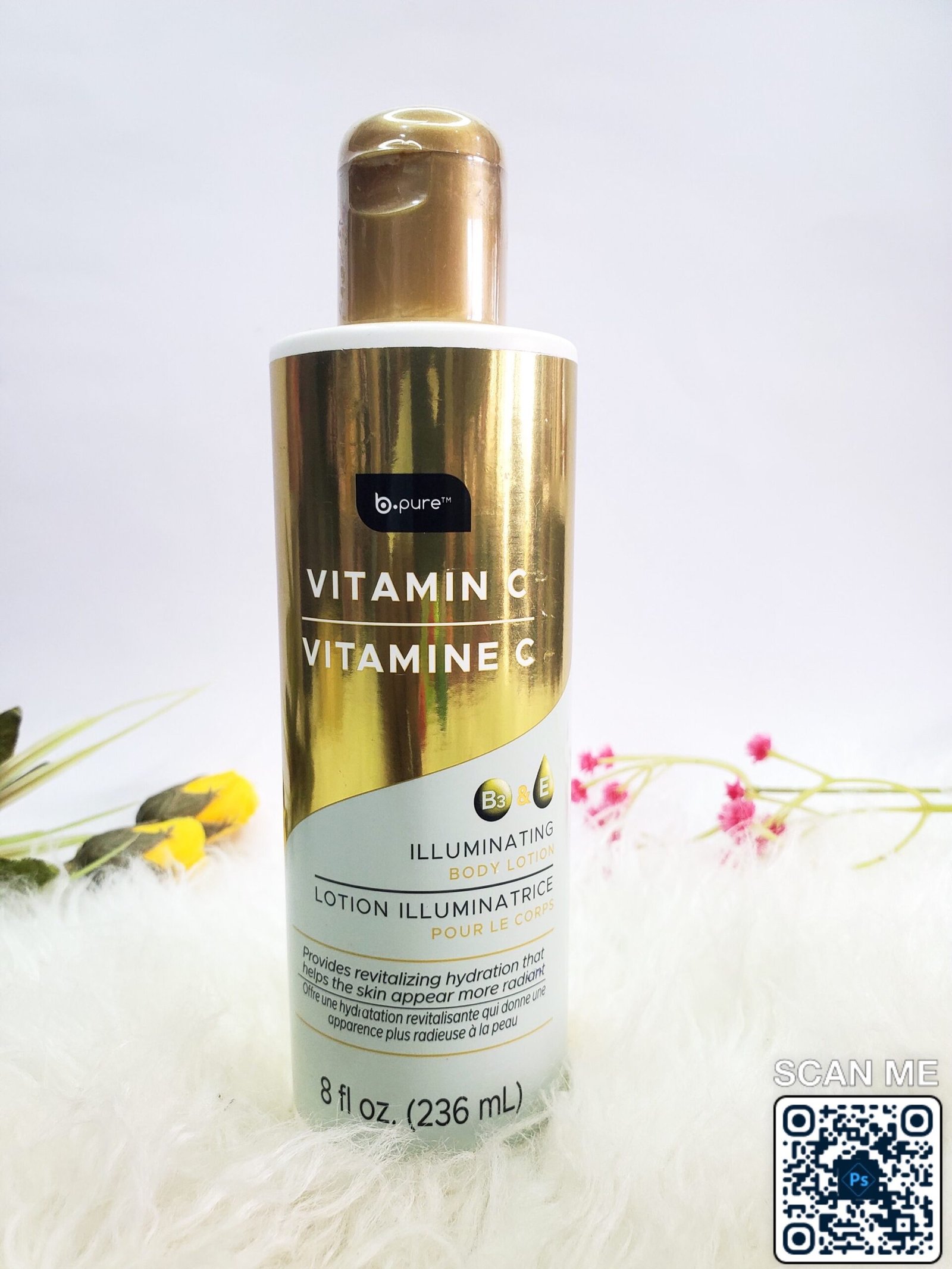 B-Pure Vitamin CIlluminating Body Lotion 8fl 0z.(236ml - 296ml)