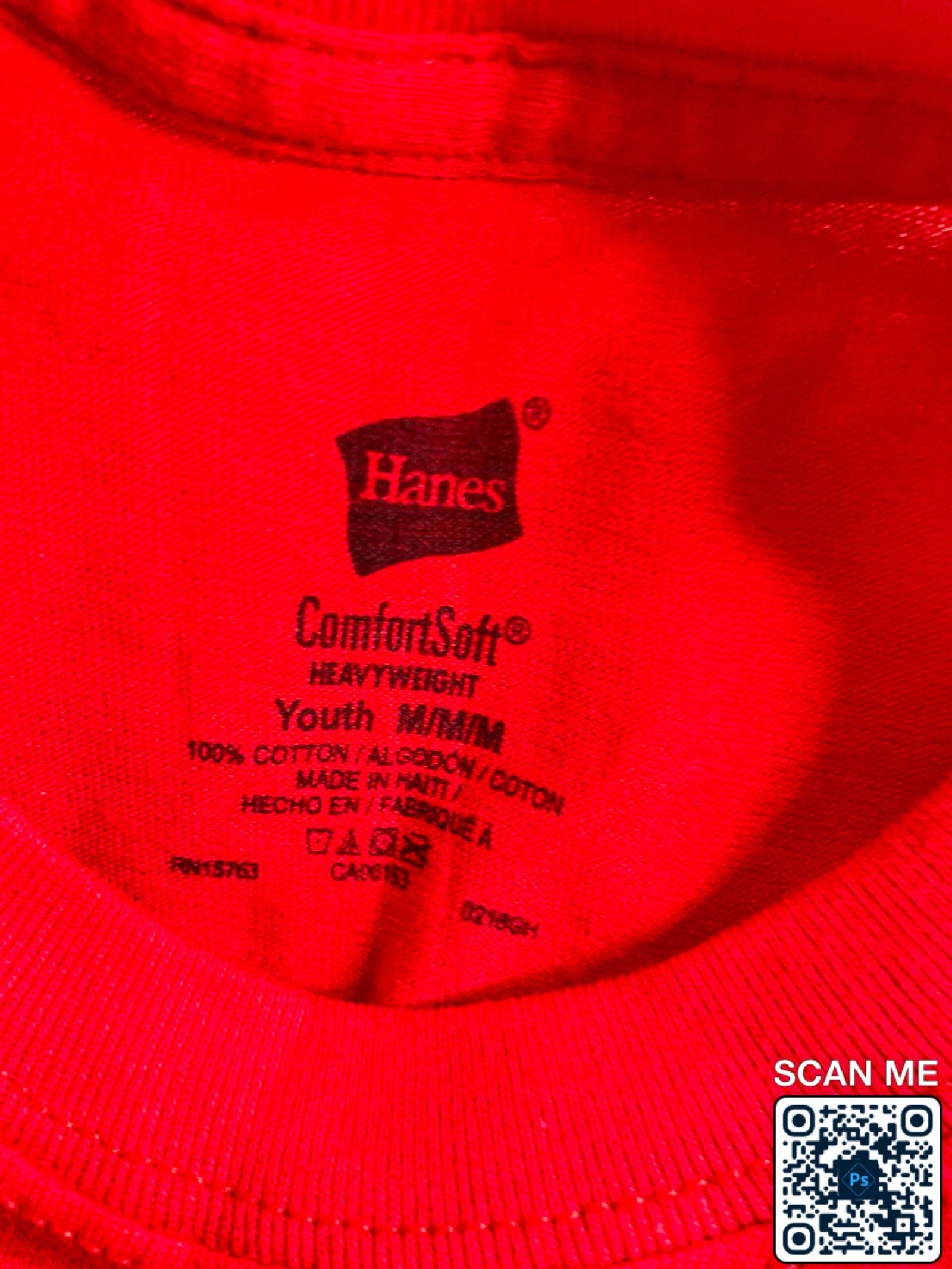 Hanes ComfortSoft Heavyweight Youth 100% Tshirt - Image 3