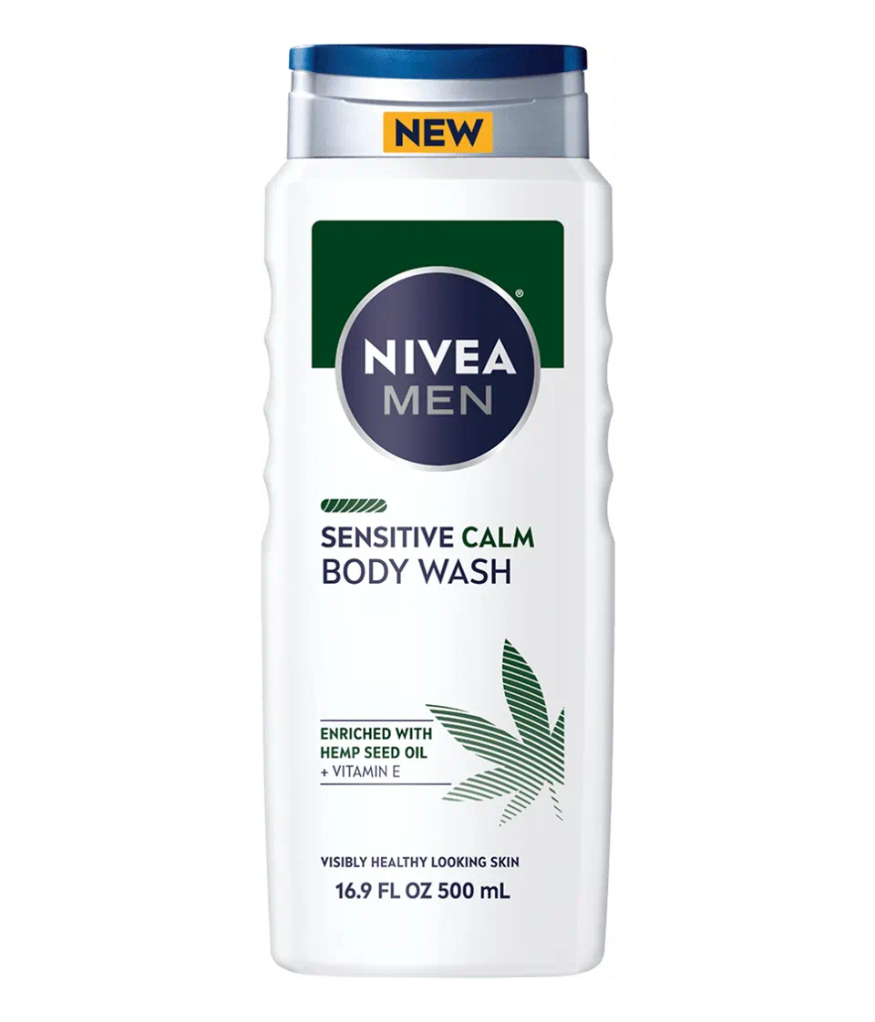 Nivea Men Sensitive Calm Body Wash enriched with Hemp Seed Oil + Vitamin E 500ml