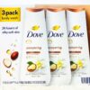 3 Pack Dove Pampering Shea Butter & Vanilla 24Hr Silky Soft Skin Body Wash 3x 600ml