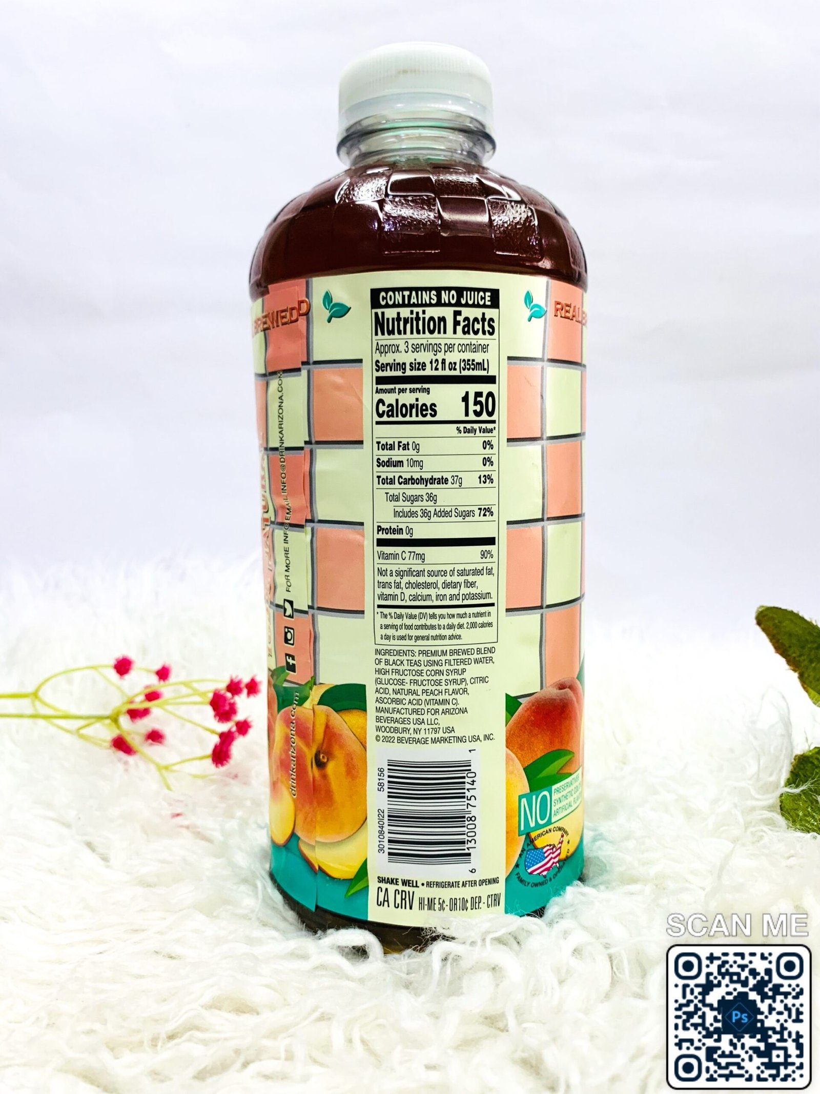 Arizona Iced Tea Natural Health Drink 1L - Image 3