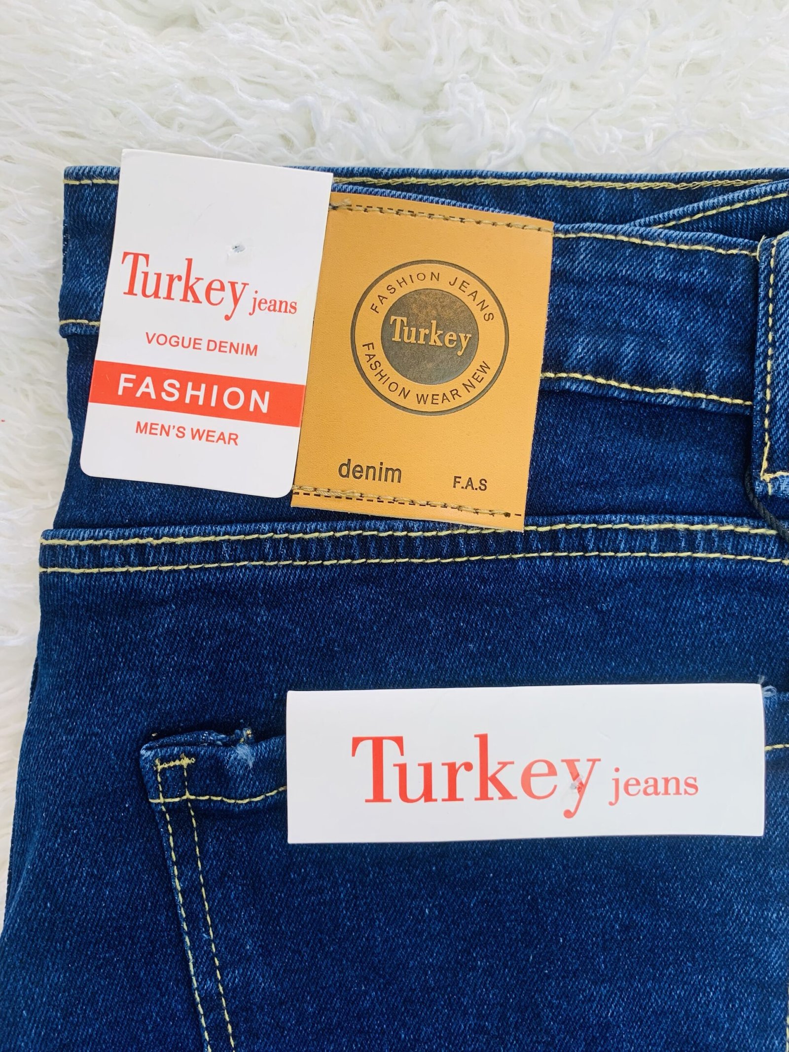 Turkey Jeans Fashion men's wear Denim F .A .S size 32 - Image 4