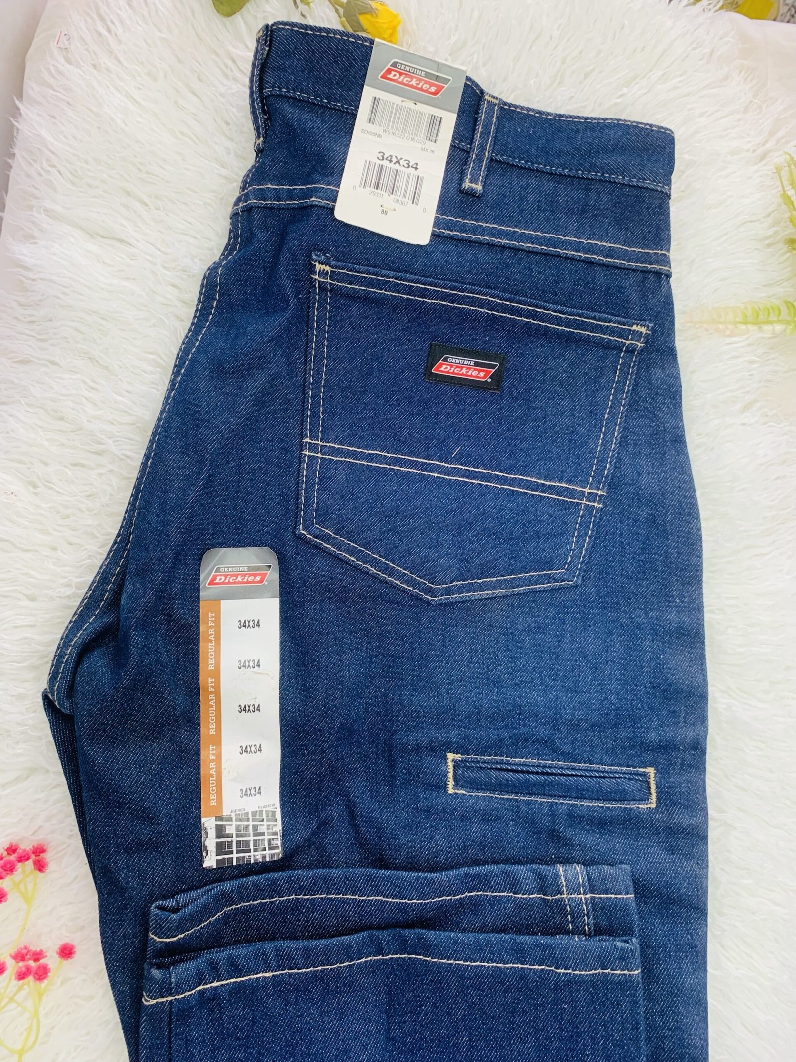 Genuine Dickies Blue Jeans Size 34 - Image 3
