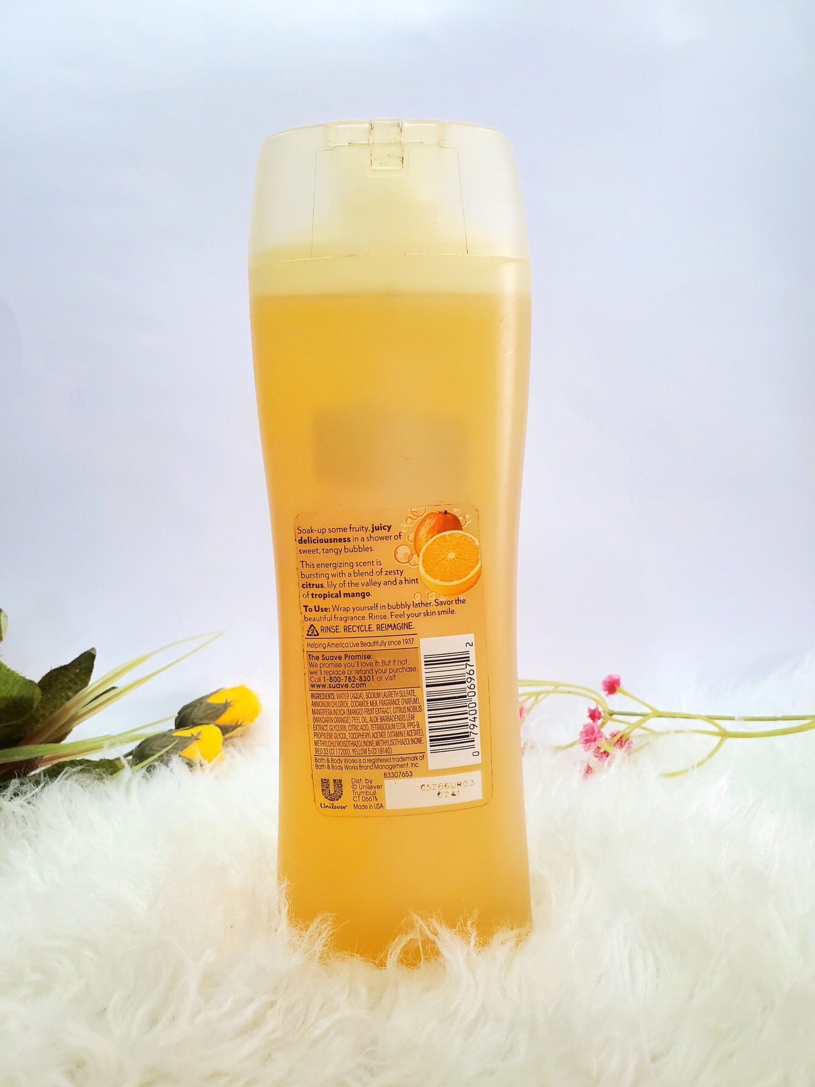 Suave Essentials Mango Mandarin Body Wash 12Fl Oz (354ml) - Image 2