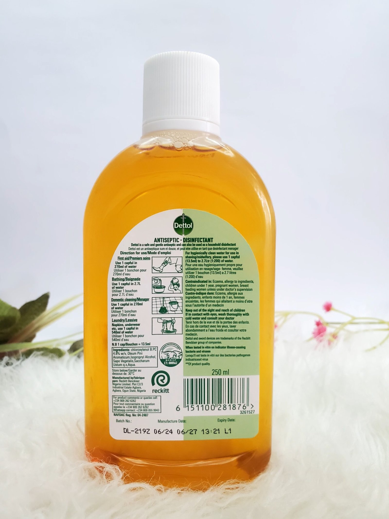 Dettol Germ Defence Antiseptic Disinfectant 250ml - Image 2