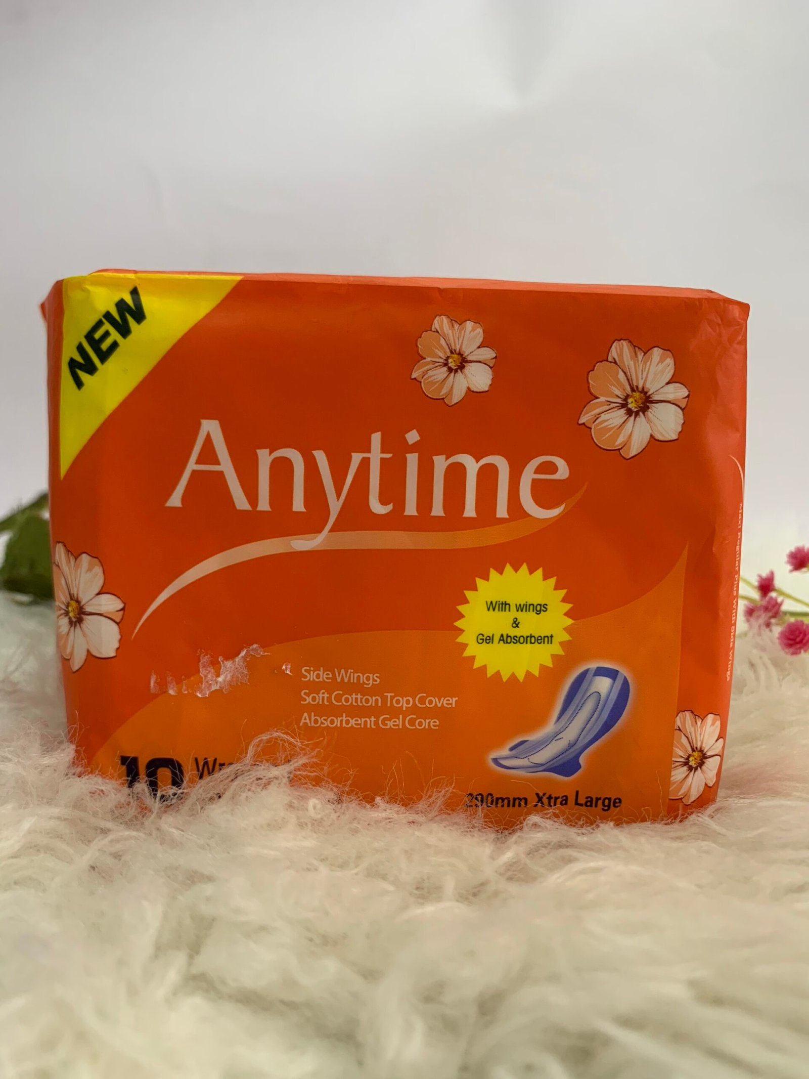 Anytime With wings And Gel Absorbent 10 wt