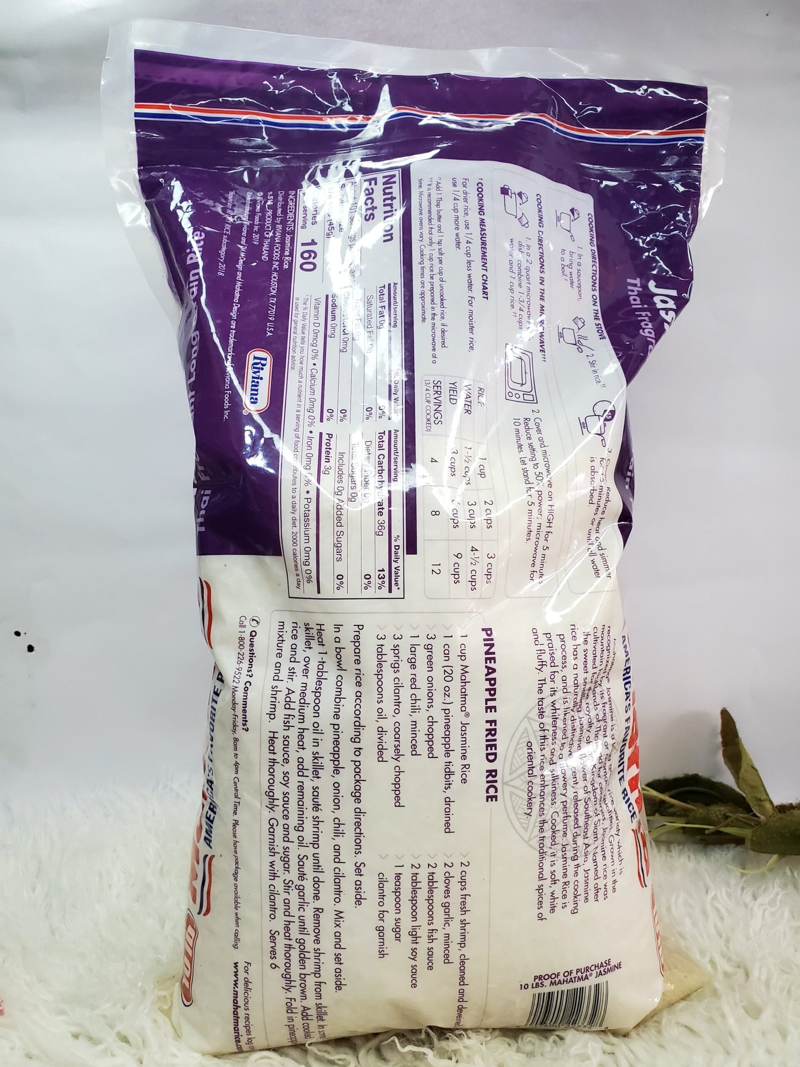 Mahatma American Favorite Jasmine Rice 4.54kg - Image 2