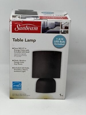 Sunbeam Table Lamp 1 A19 LED Bulb Included 40W - Image 4