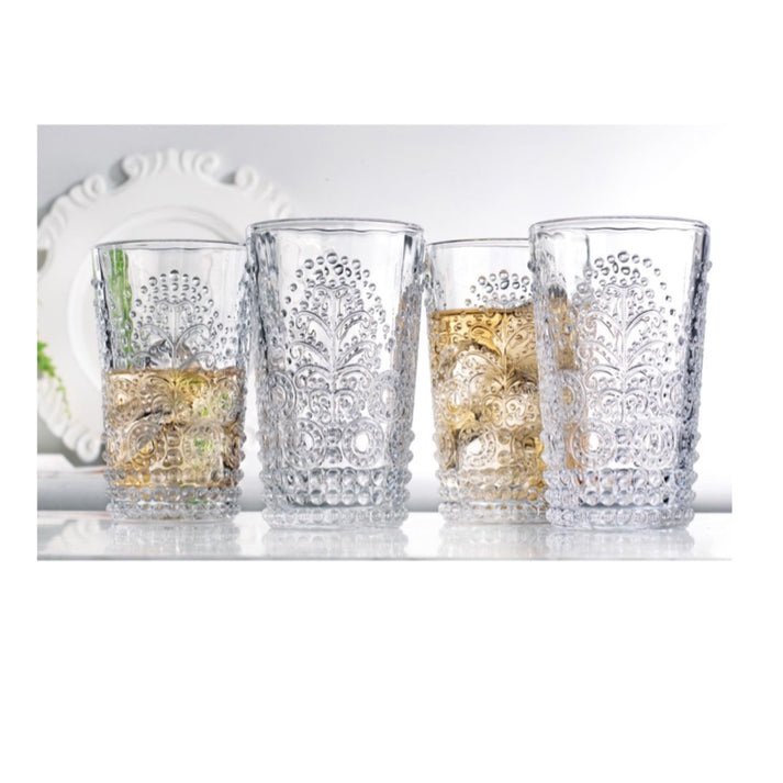 Fiddle + Fern 4 pcs Set Cooler Glasses
