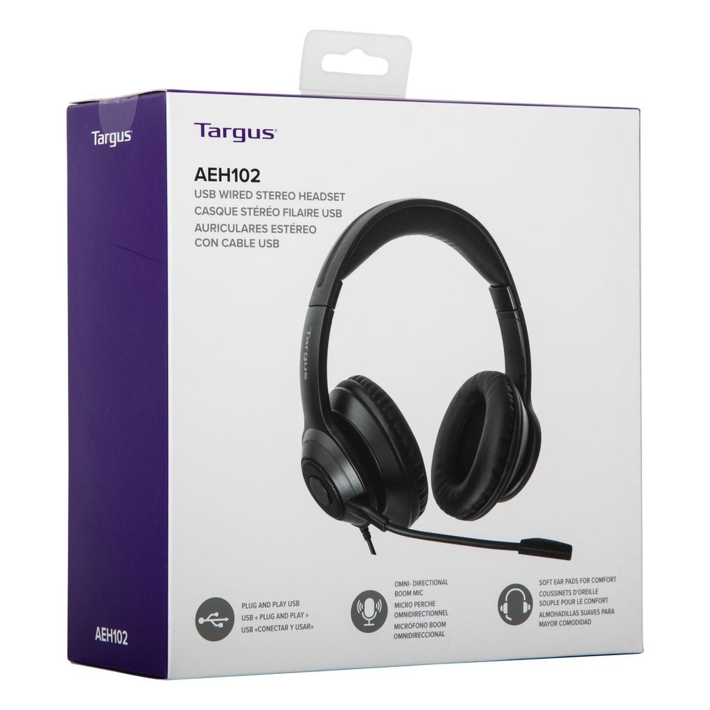 Targus AEH102 USB Wired Stereo Headset - Image 3