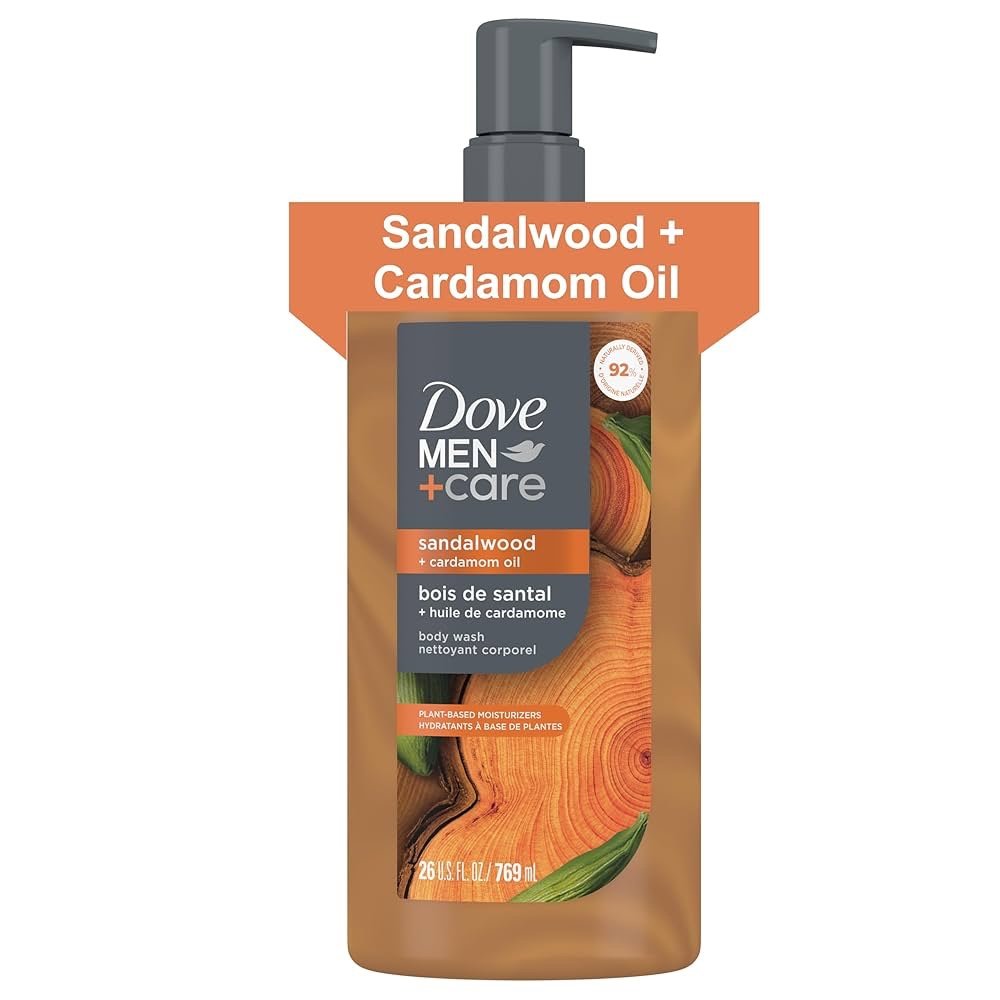 Dove Men +Care Restore Sandalwood + Cardamon Oil Body Wash 1.53L 2 Pack - Image 2