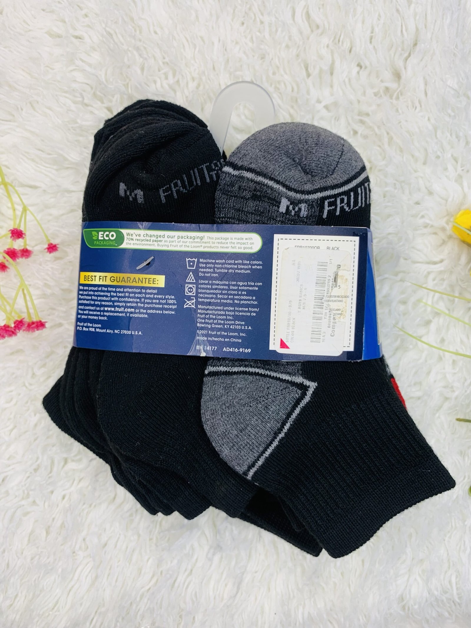 Fruit of the Loom 12 Set Ankle Socks - Image 2