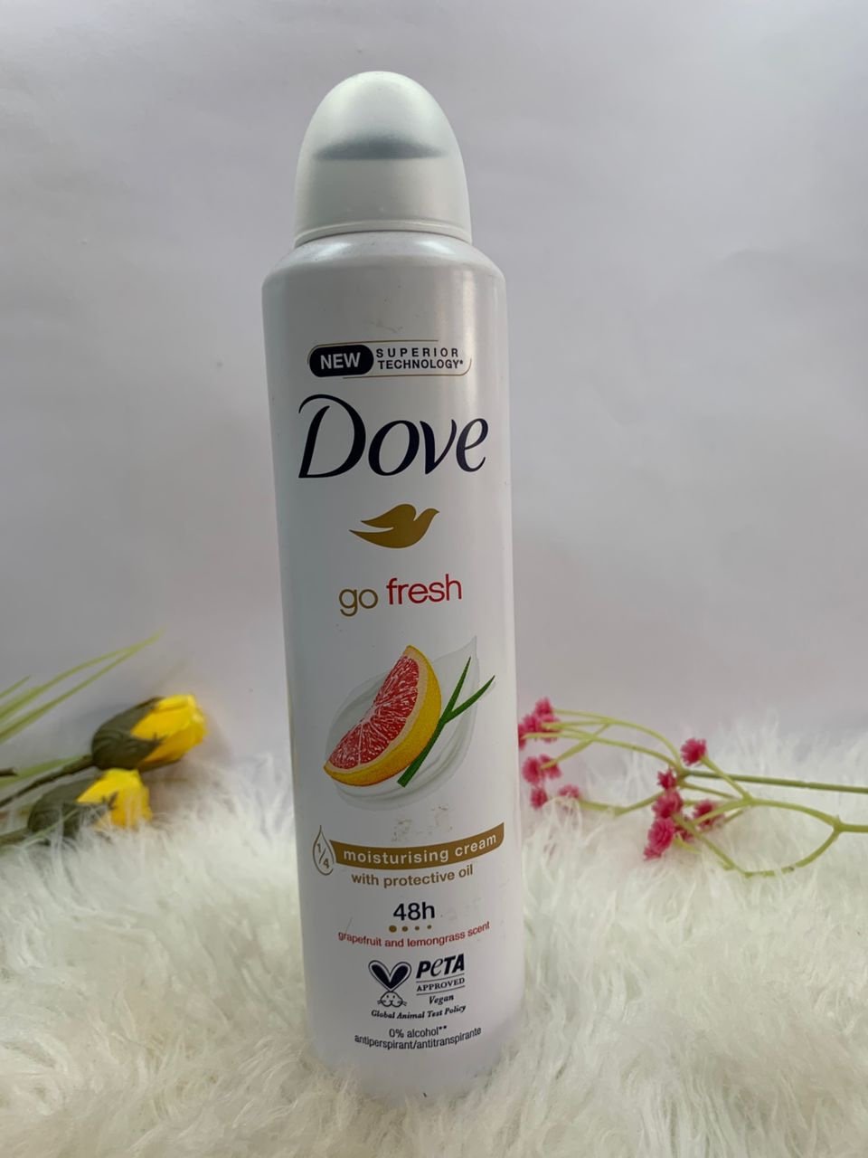 Dove Go Fresh Moisturizing Cream With Protective Oil Grapefruit & Lemongrass Scent Deodorant Spray - Image 2