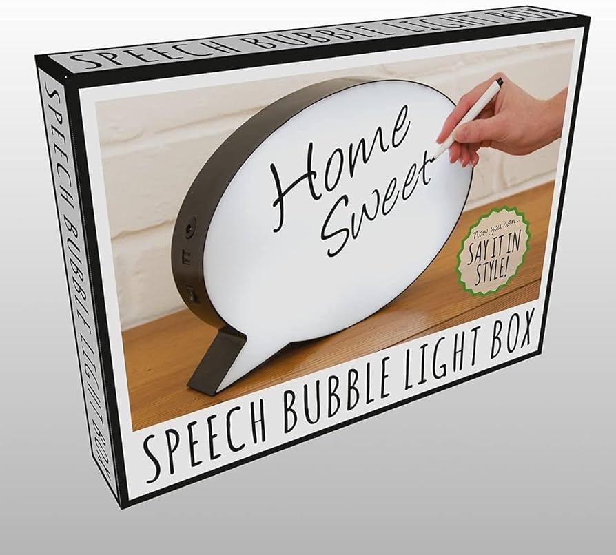 Home Sweet Speech Bubble Light Box - Image 2