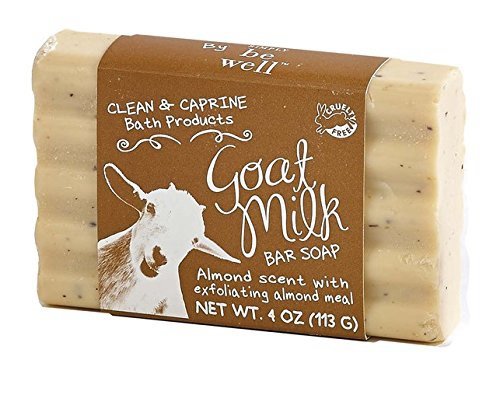 Goat Milk Bar Soap (Almond Scent with Exfoliating Almond Meal 113g