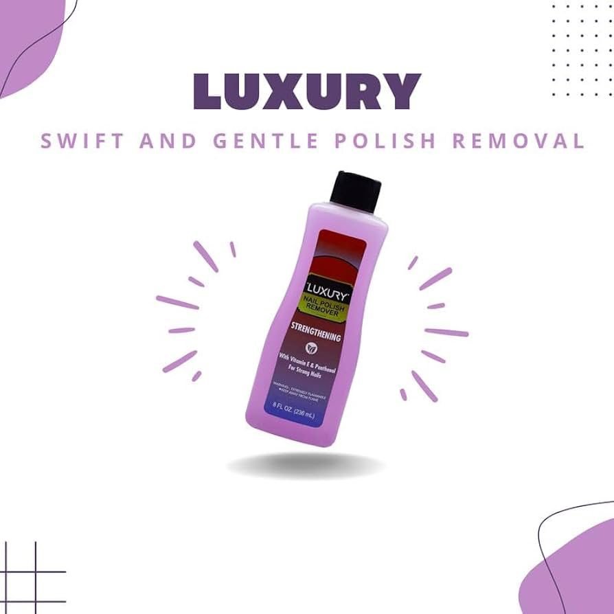 Luxury Nail Polish Remover Strengthening With Vitamin E & Panthenol For Strong Nails 236ml - Image 8