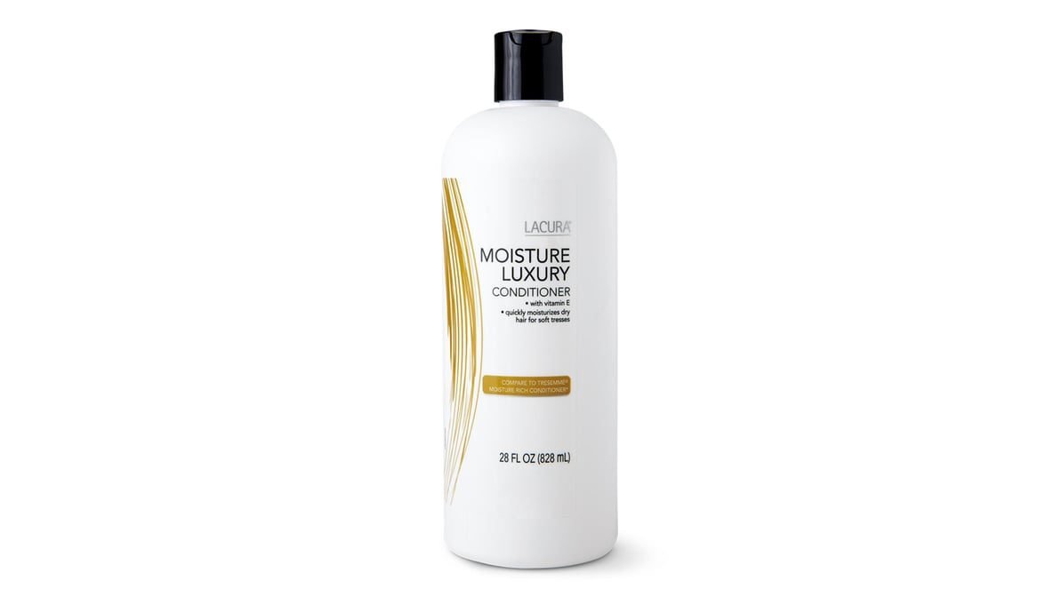 Lacura Moisture Luxury Conditioner with Vitamin E Quickly Moisturizes Dry Hair for Soft Tresses 828ml