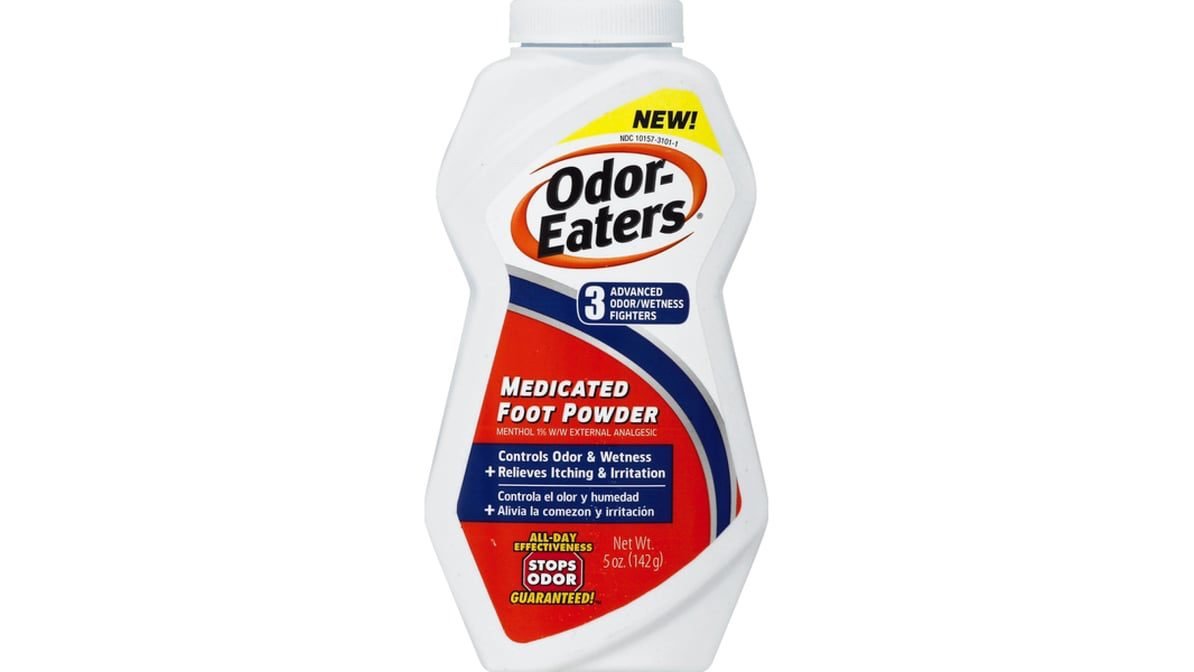 Odor Eaters 3 Advanced Odor/Wetness Fighter Medicated Foot Powder 142g