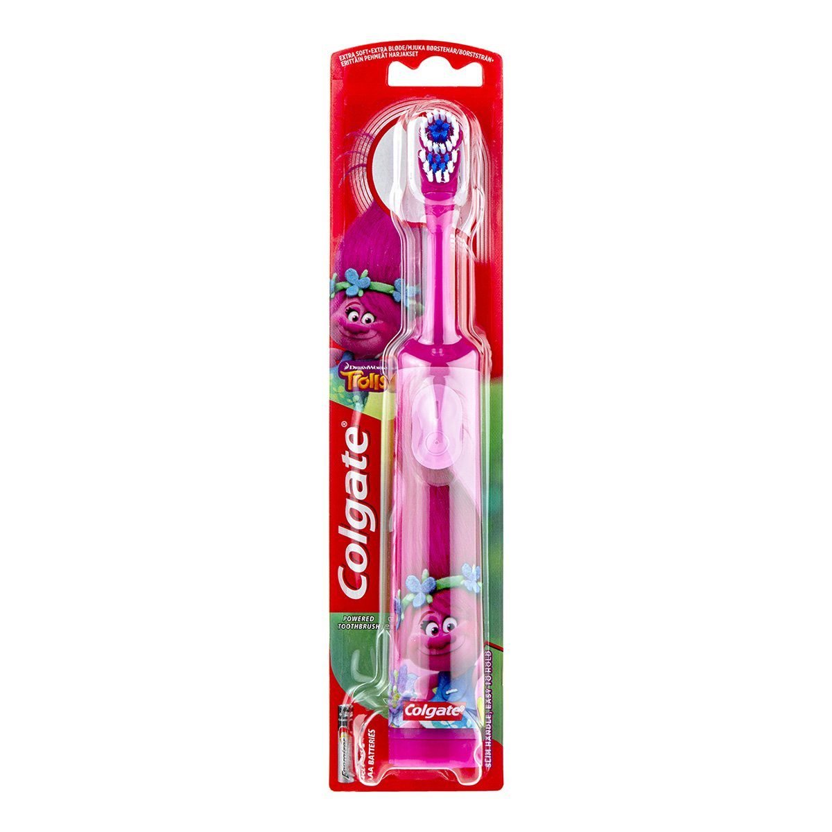 Colgate Trolls Battery Powered Toothbrush Pink