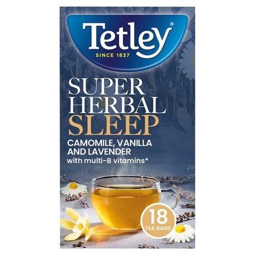 Tetley Super Herbal Sleep With Multi-B Vitamins Camomile, Vanilla and Lavender Tea