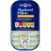 The Fishmonger Mackerel Fillets In Sunflower Oil High in Omega 3 and Protein 125g