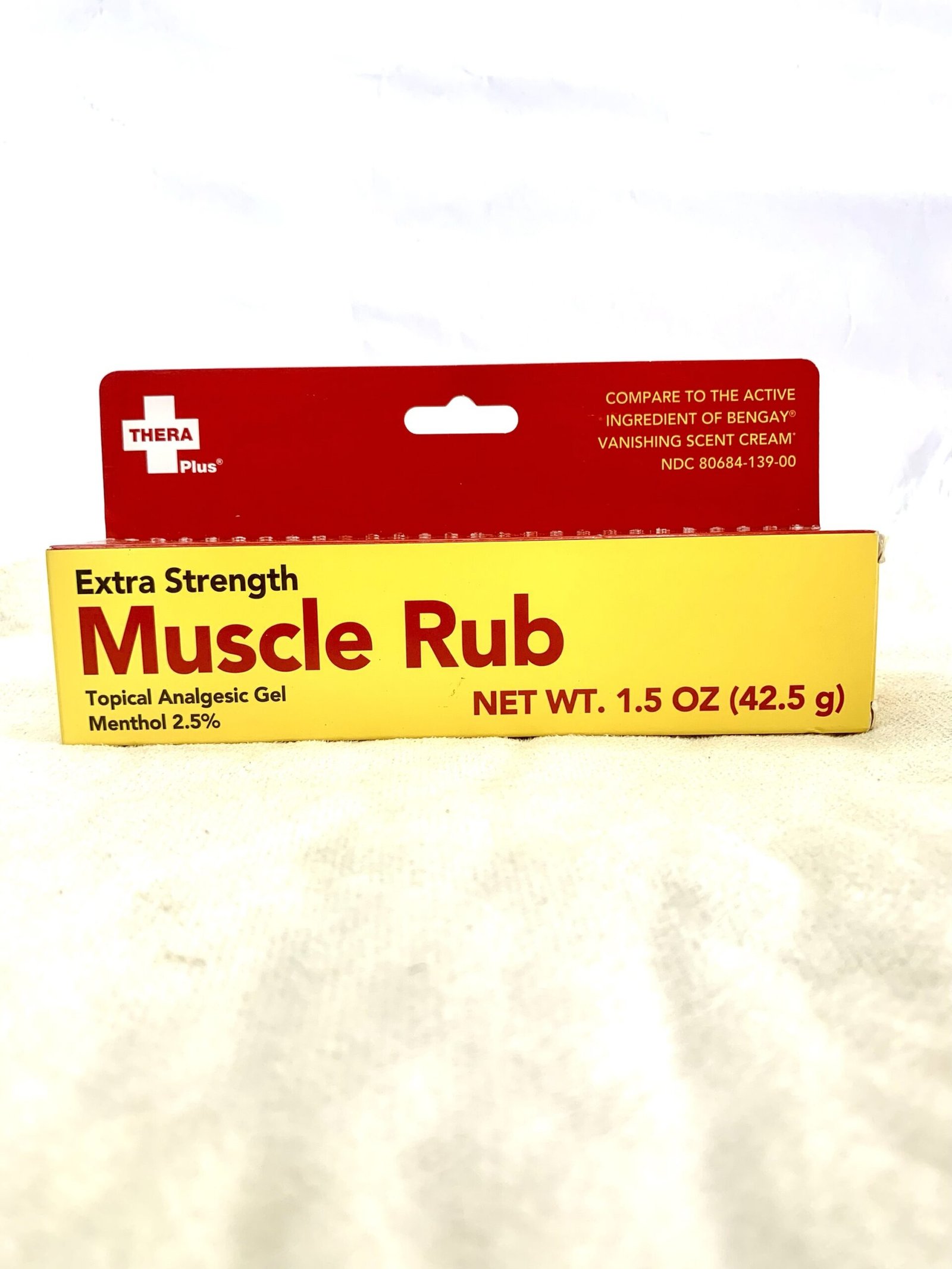 Thera Plus Extra Strength Muscle Rub Topical Analgesic Gel Menthol 2.5% 42.5g