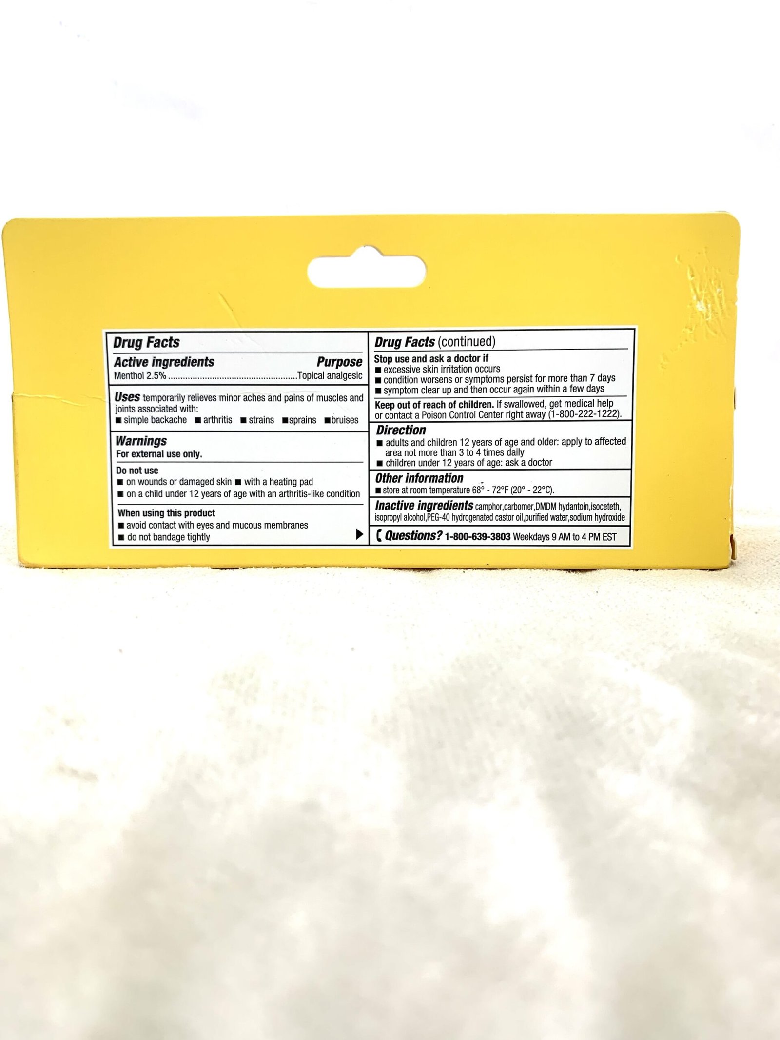 Thera Plus Extra Strength Muscle Rub Topical Analgesic Gel Menthol 2.5% 42.5g - Image 2