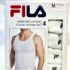 Fila Ultra Soft Cotton Classic Fit Tank Top 4 Pack Medium